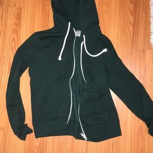 F21 Green Zip-up